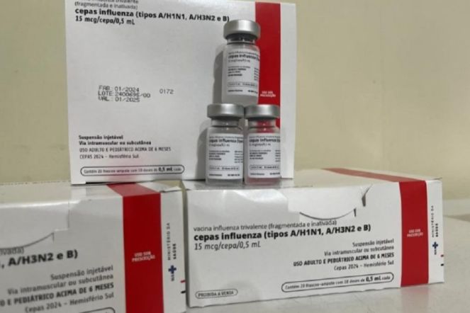 Vacina contra gripe é produzida pelo Instituto Butantan (Foto: Divulgação/Sems).