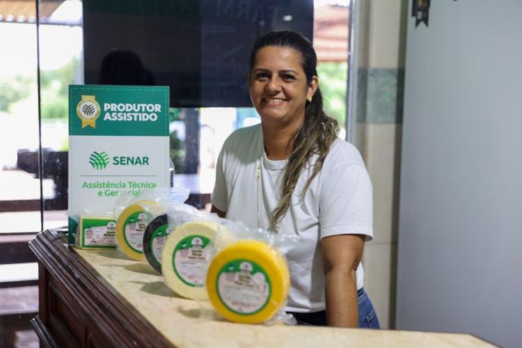Produtora atendida pelo Senar/MS consegue autorização para comercializar queijos nacionalmente