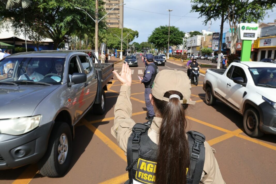 A Agência Municipal de Trânsito de Dourados reforçará as blitzes educativas ao longo da campanha do Maio Amarelo. Foto: A. Frota.