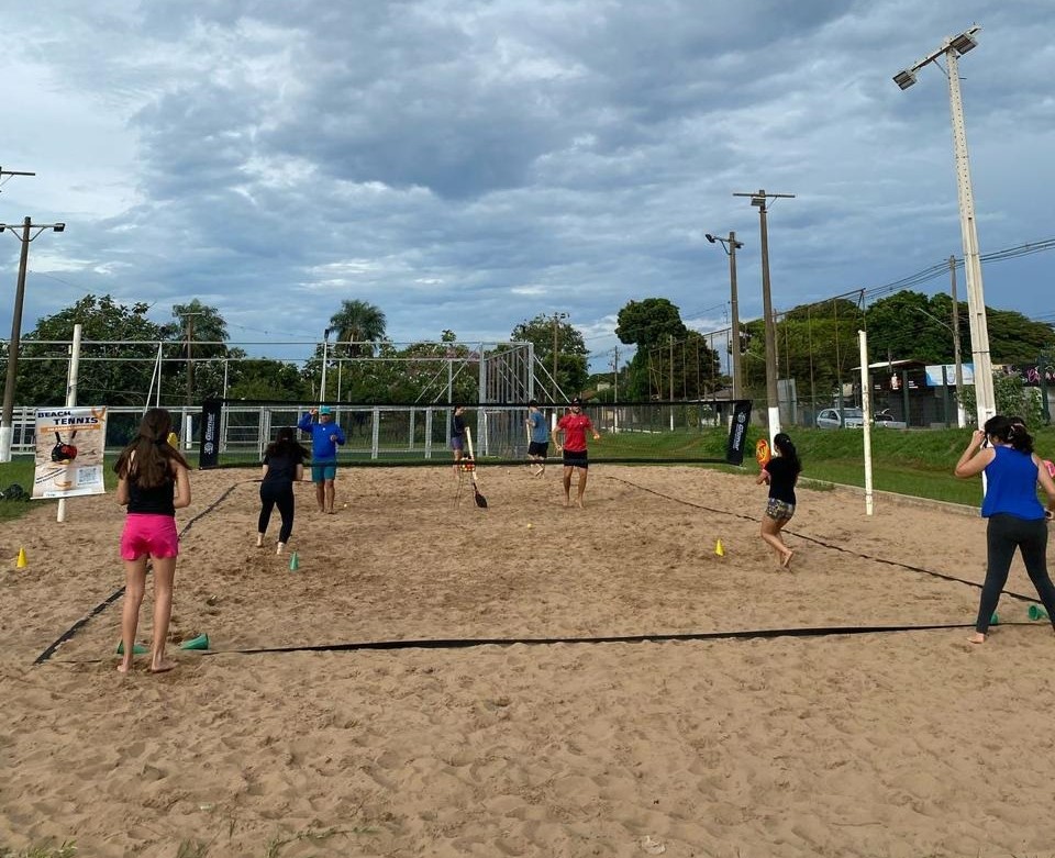 Beach Tennis foi novidade trazida pela Funed para a população e torneio acontece durante o evento. Arquivo/Assecom