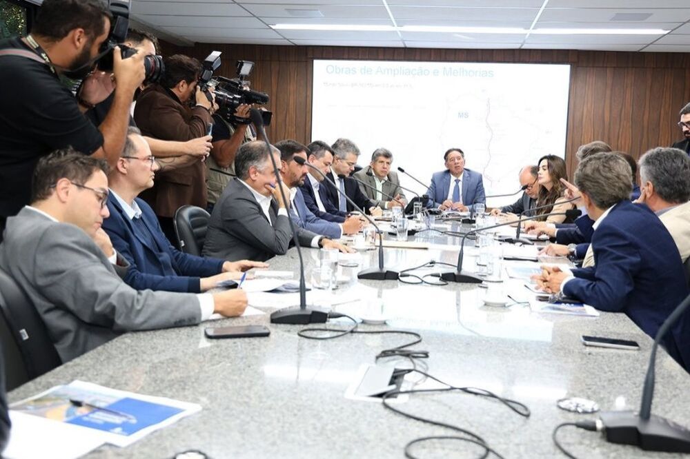 Reunião ocorrida ontem na Assembleia (Foto: Alems).