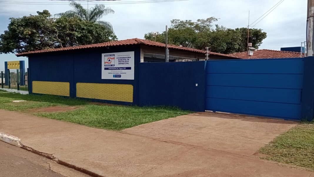 Defesa Civil em Dourados está instalada anexo ao Parque Antenor Martins – Foto: A. Frota. Defesa Civil em Dourados está instalada anexo ao Parque Antenor Martins – Foto: A. Frota.