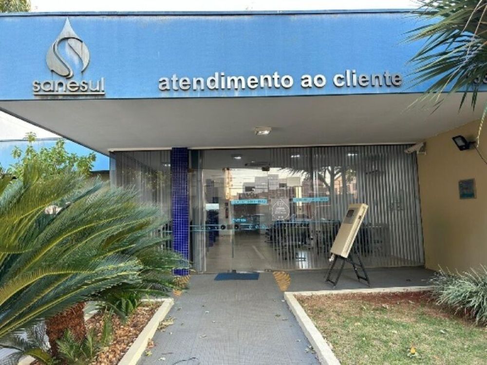Escritório de Atendimento ao Público da Sanesul na cidade de Dourados. (Foto: Acom).