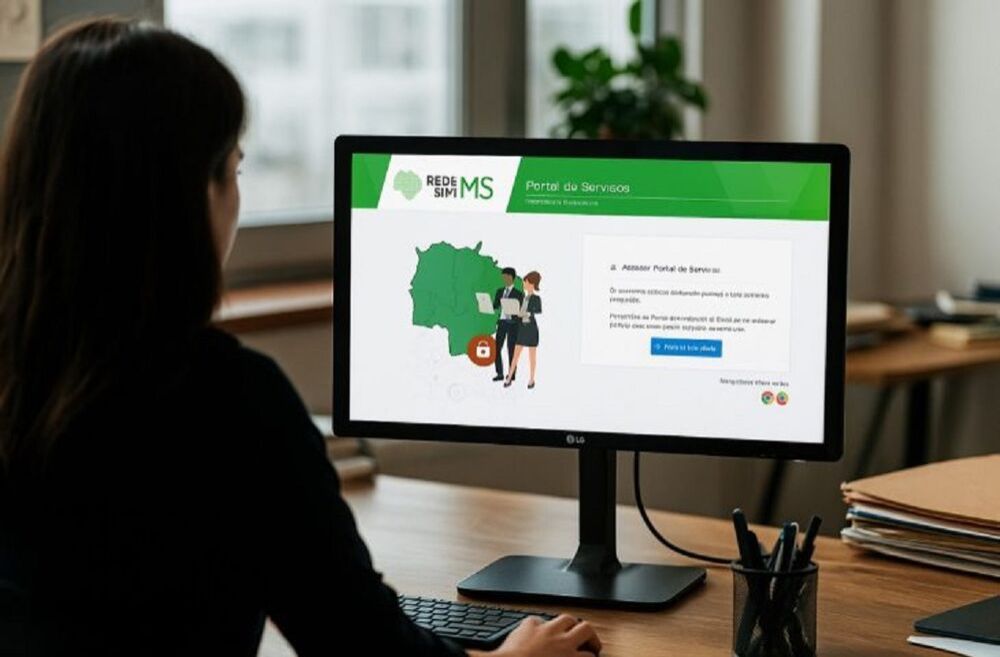 Funcionária da Jucems (Foto: Divulgação)