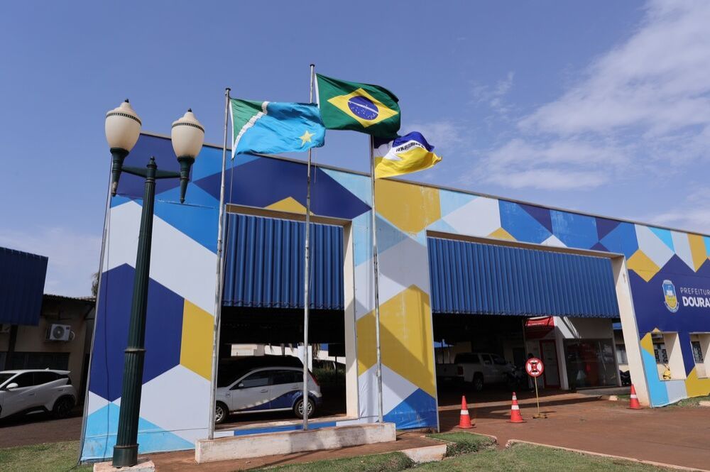 Sede da prefeitura de Dourados. (Foto: A.Frota)