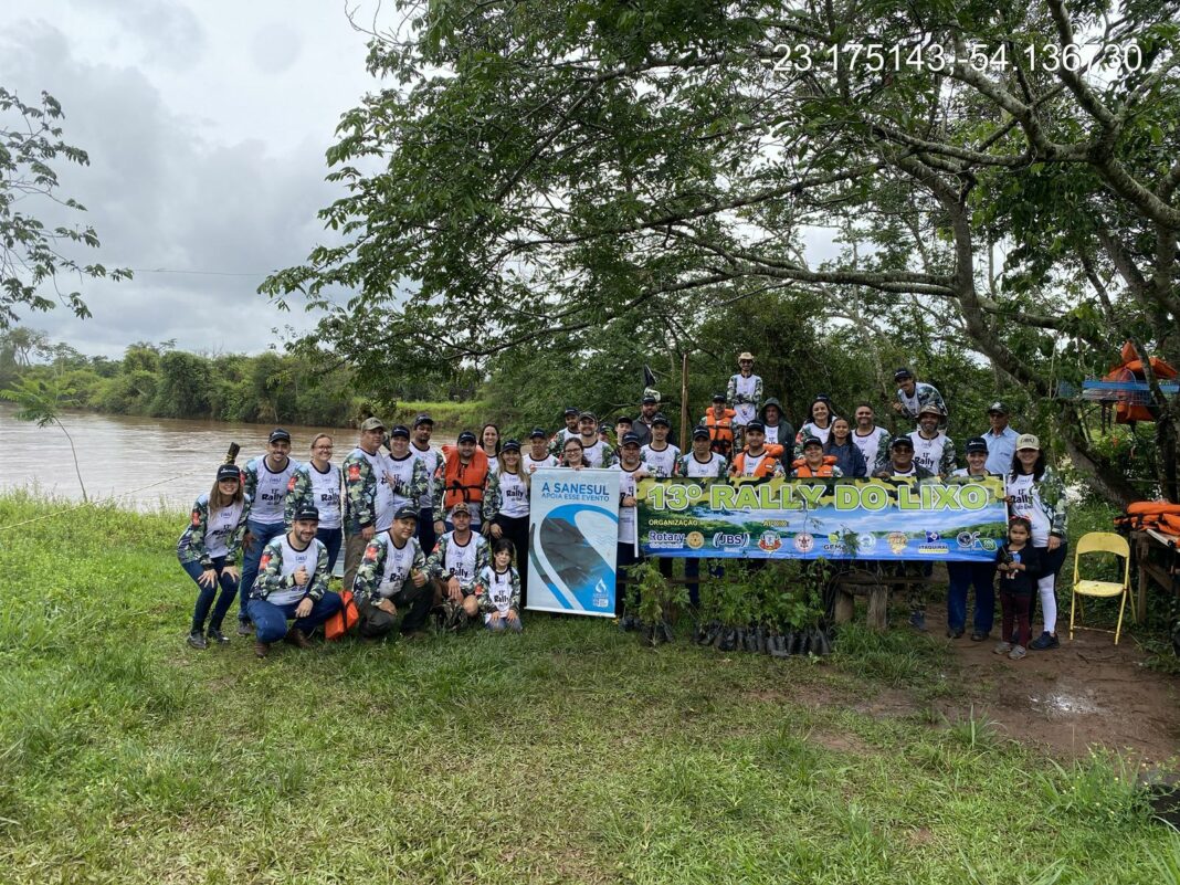 Sanesul participa do 13º Rally do Lixo em ação de preservação no Rio Amambai