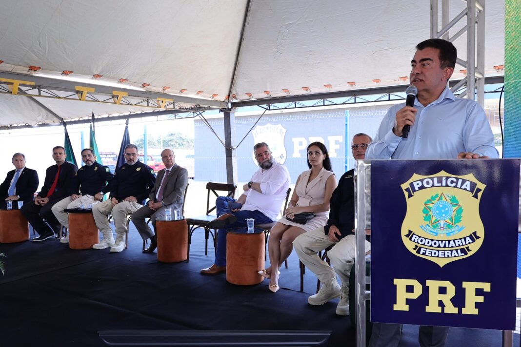 Solenidade de inauguração da PRF contou com a participação de diversas autoridades em Dourados – Foto: A. Frota