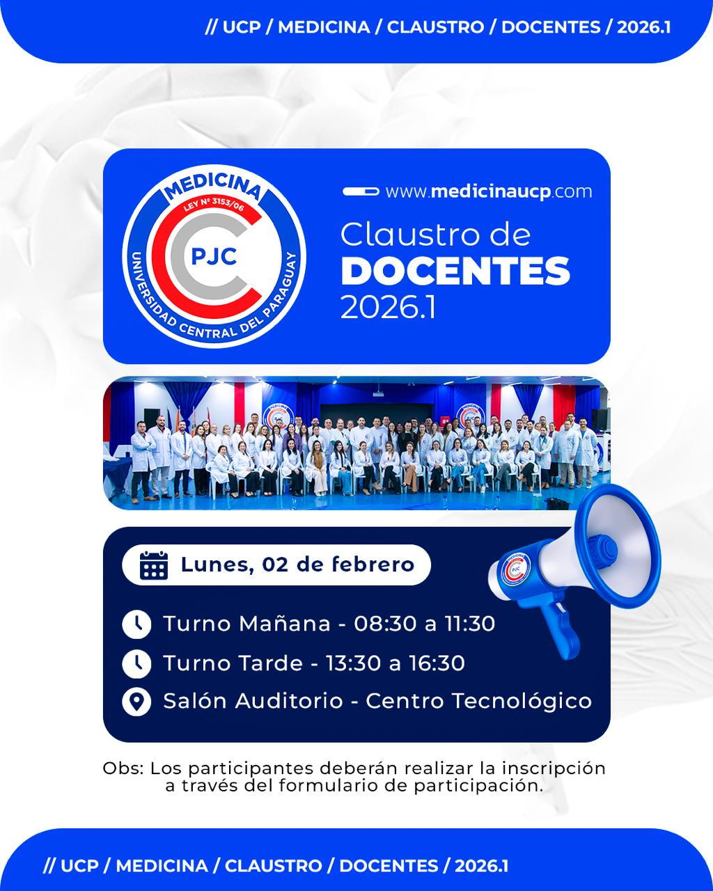 UCP-PJC recepciona corpo docente e acadêmico com Jornada Pedagógica que marca o início do ano letivo 2026.1