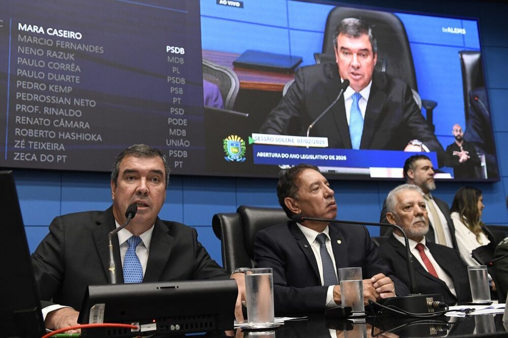 Riedel durate discurso na Assembleia Legislativa. (Foto: Bruno Rezende/Secom)