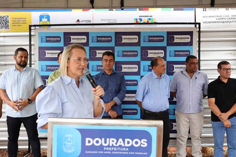 Liandra em solenidade que marcou a retomada das obras do Centro de Educação Infantil Municipal da Vila Erondina. (Crédito: A. Frota)