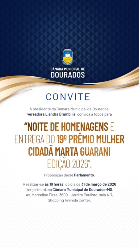 Câmara entrega Prêmio Marta Guarani para Micheli Alves Machado. (Foto: Arquivo pessoal)