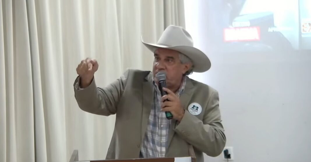 Gino Ferreira faz discurso duro em defesa da classe produtora na abertura da Expoagro, Foto – divulgação.
