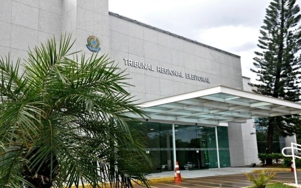 Vista do prédio do TRE-MS em Campo Grande. (Foto: Reprodução)