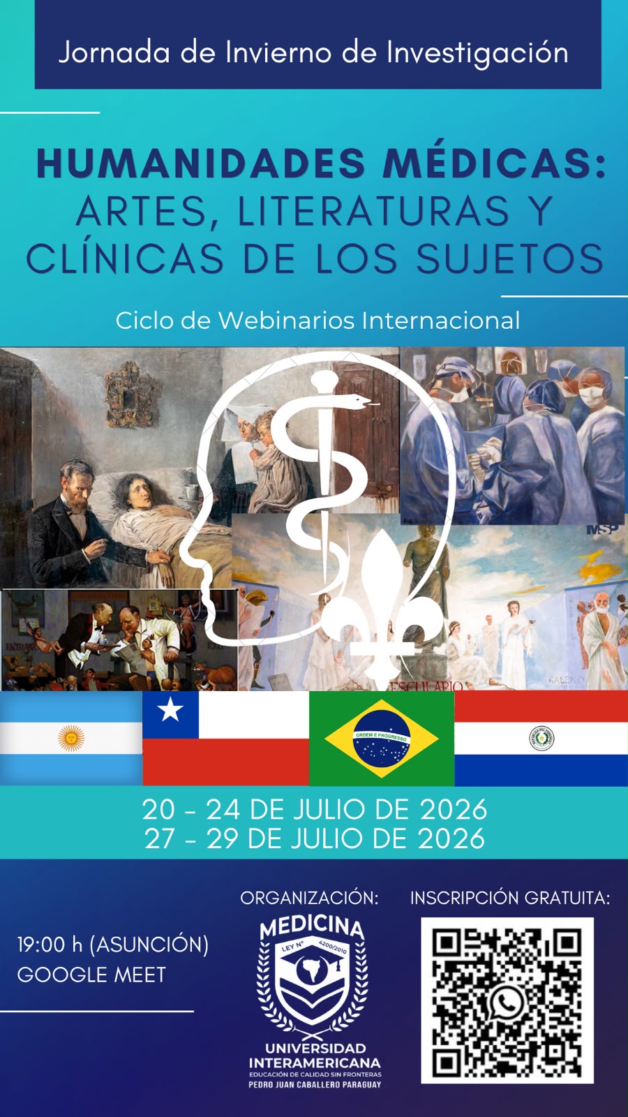 Universidad Interamericana: ciclo Internacional debaterá intersecção entre Humanidades e Prática Médica