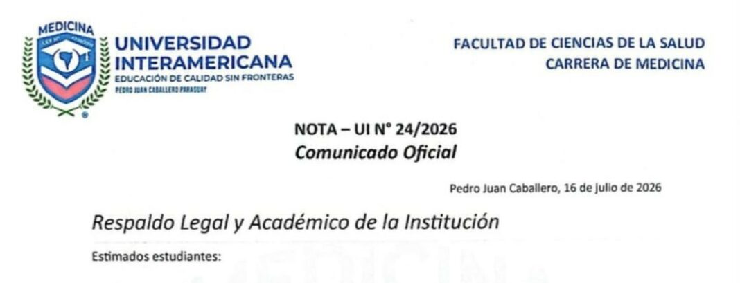 COMUNICADO OFICIAL DA INTERAMERICANA