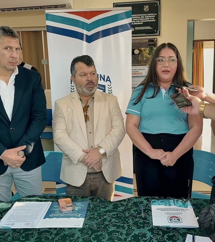 Universidad Interamericana e Associação de Familiares da Polícia Nacional firmam convênio para ampliar atendimento à saúde e formação médica em Amambay