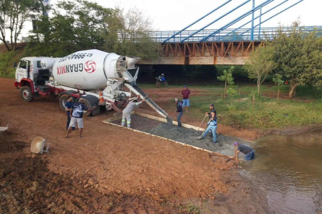Conclusão da concretagem garante rampa náutica em Fátima do Sul Conclusão da concretagem garante rampa náutica em Fátima do Sul
