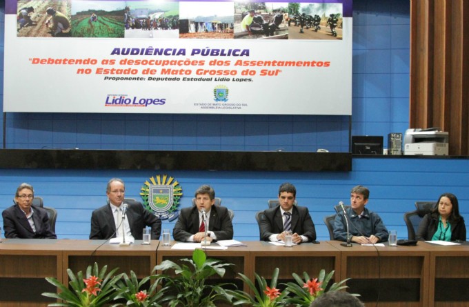 Desocupação de assentamentos em debate na Assembleia Legislativa
