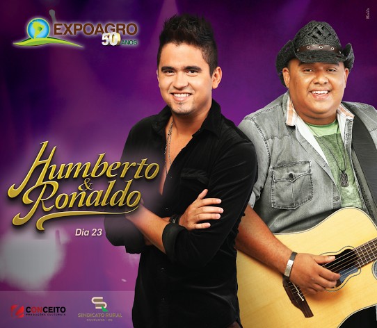 Israel Novaes e Humberto & Ronaldo abrem nesta sexta os shows nacionais da 50ª Expoagro Israel Novaes e Humberto & Ronaldo abrem nesta sexta os shows nacionais da 50ª Expoagro