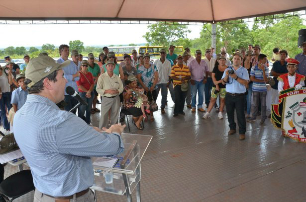 Nioaque recebe agroindústria em dia de inaugurações Riedel ressalta importância do empenho de todos os produtores para que a agroindústria obtenha sucesso. Foto: Famasul