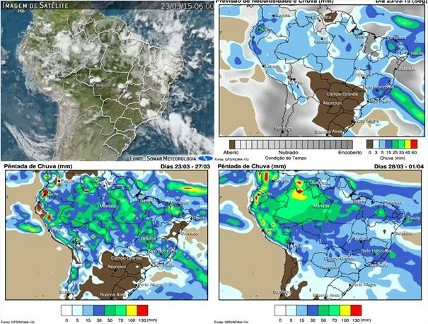 Confira informações sobre o clima para todo o Brasil Foto: Divulgação