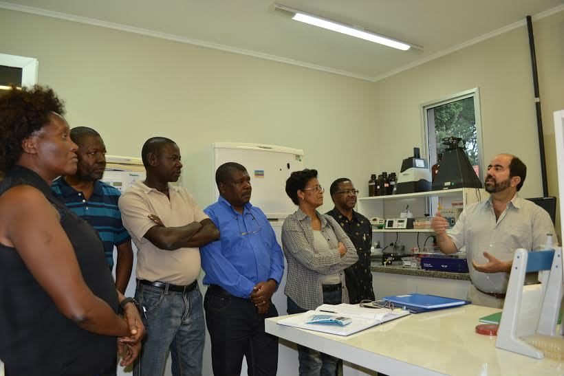 Foto (Dalízia Aguiar): laboratório de pesquisas em carrapatos. 
