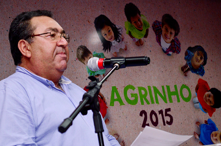 Presidente da Famasul - Nilton Pickler durante Lançamento do programa Agrinho 2015