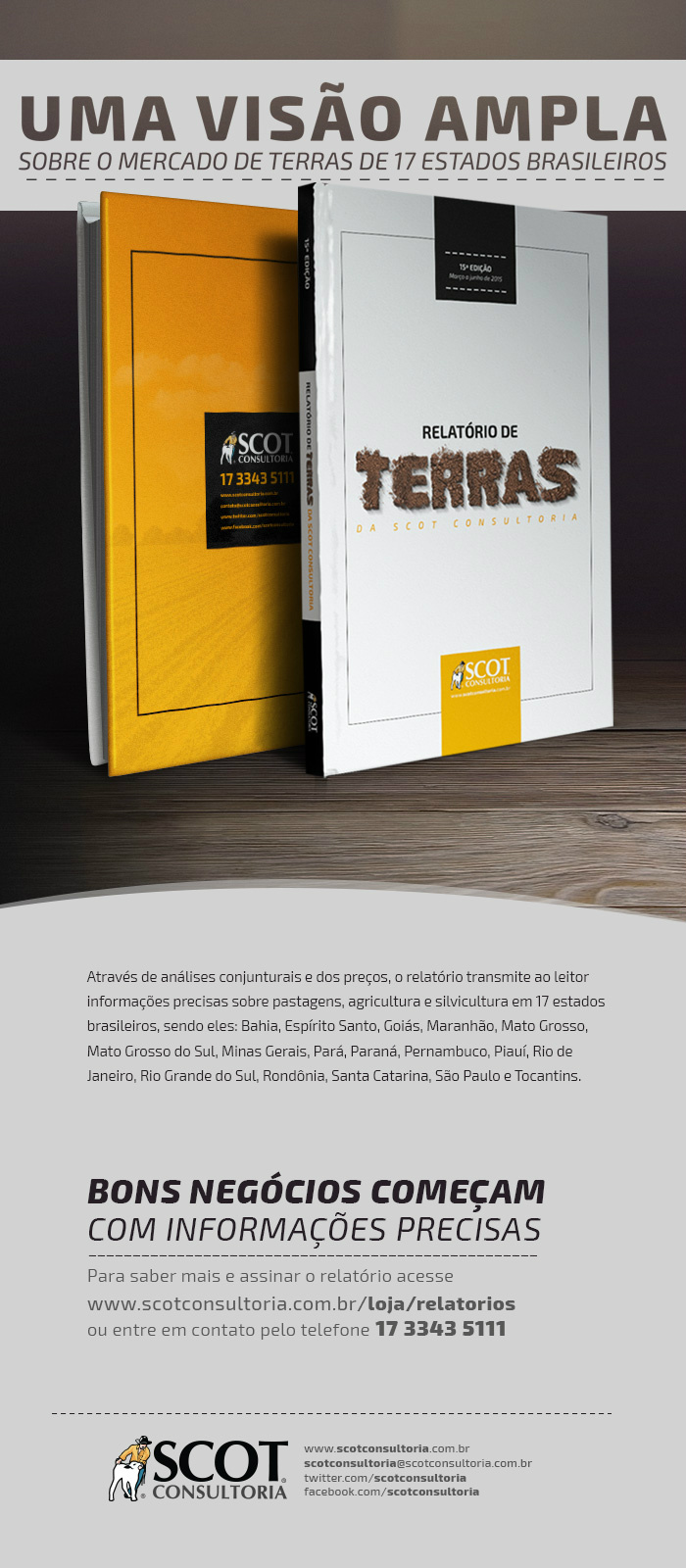 O mercado de terras em 17 estados brasileiros