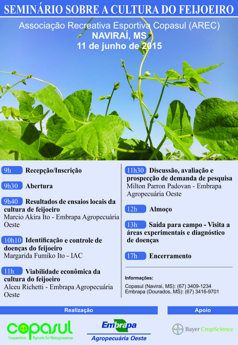 Cultura do feijoeiro, viabilidade econômica e identificação de doenças: mais conhecimento ao alcance do produtor Cultura do feijoeiro, viabilidade econômica e identificação de doenças: mais conhecimento ao alcance do produtor