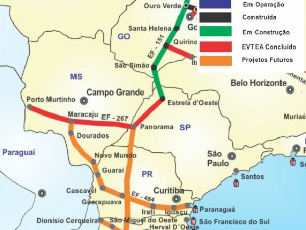 Audiência pública vai discutir ramais ferroviários de Dourados Os estudos de viabilidade já foram finalizados e o cronograma prevê que o processo licitatório