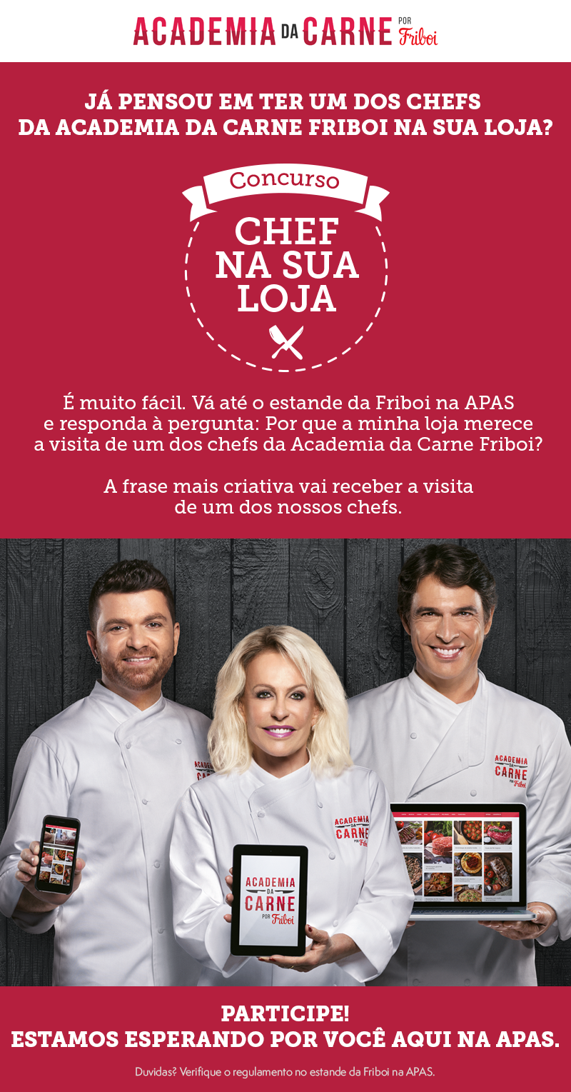 Friboi monta cenários para apresentar suas novidades na APAS 2016 Friboi monta cenários para apresentar suas novidades na APAS 2016