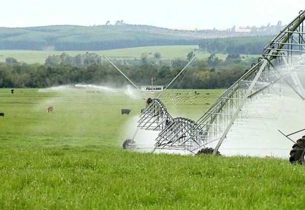 Irrigação é alternativa para aumento sustentável Atualmente, 5,5 milhões de hectares produtivos são irrigados no Brasil.Foto: Reprodução/Canal Rural
