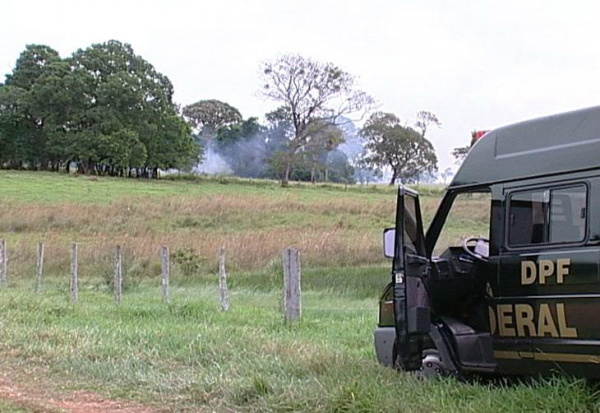Depois da fazenda Buriti ser novamente invadida, outra propriedade foi alvo dos indígenas.Foto: Divulgação / SBT