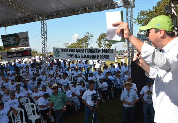 Maneira como a Funai faz as demarcações de terra não serve mais, diz presidente Em Mato Grosso do Sul, cerca de mil pessoas participaram do protesto.Foto: divulgação Famasul-MS