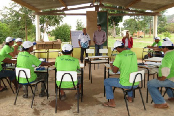 Além do curso de horticultura, outra capacitação ministrada na cidade é o de Produtor de Mandioca, na aldeia Buritizinho.Foto: Divulgação