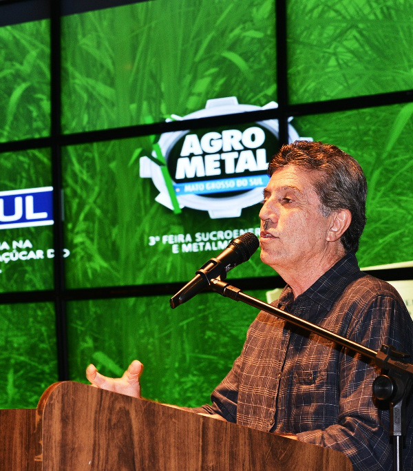 Canasul e 3ª Feira Agrometal acontece de 2 a 4 de outubro no Parque de Exposições de Dourados Prefeito Murilo fala no lançamento do Canasul & Agrometal; evento acontece em Dourados de 2 a 4 de outubro (Foto: A. Frota)