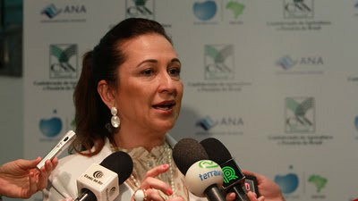 Senadora Kátia Abreu, presidente da Confederação Nacional da Agricultura e Pecuária.(Fonte: Divulgação)