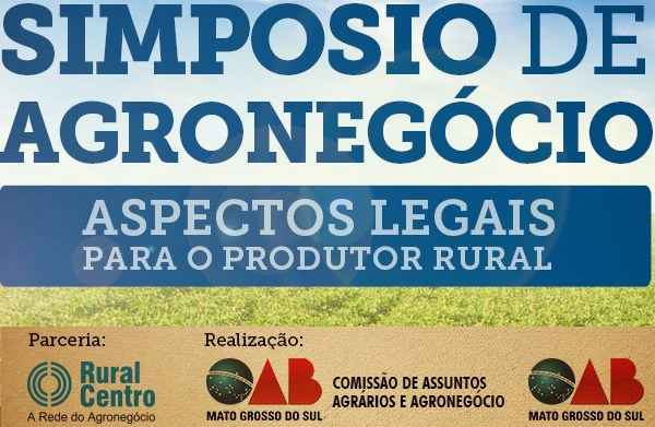 OAB/MS realiza evento para produtor rural em novembro Foto: Divulgação