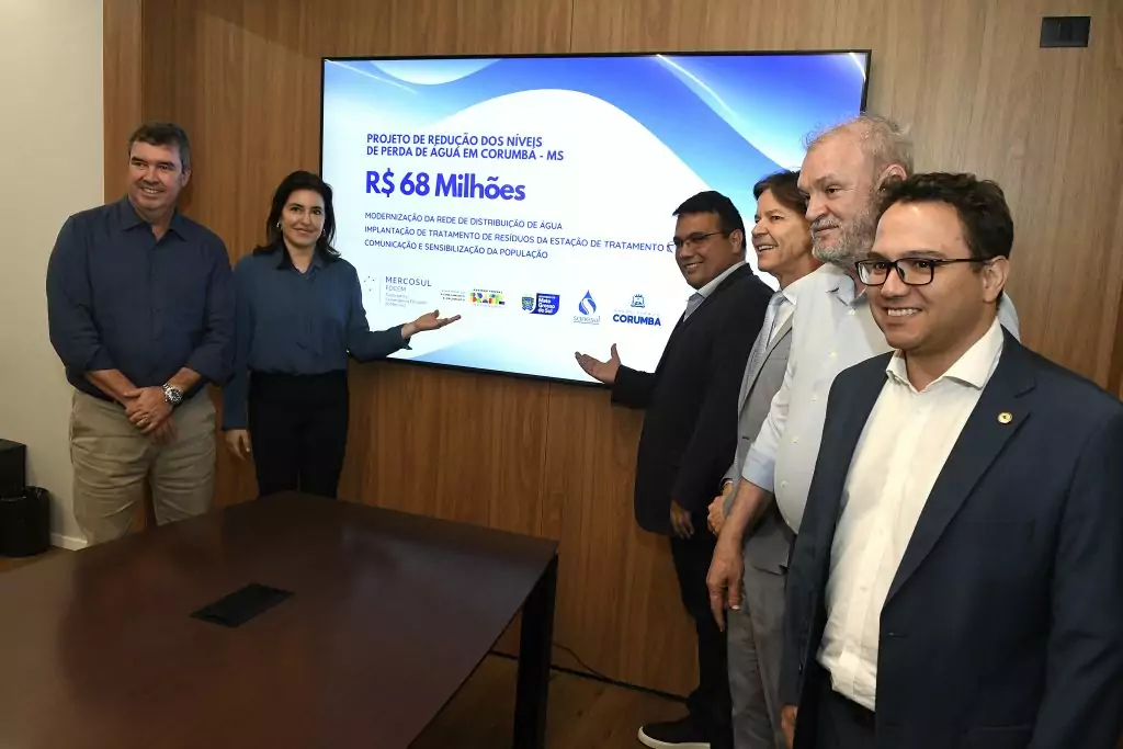Corumbá recebe R$ 67 milhões para modernizar rede de água e resíduos