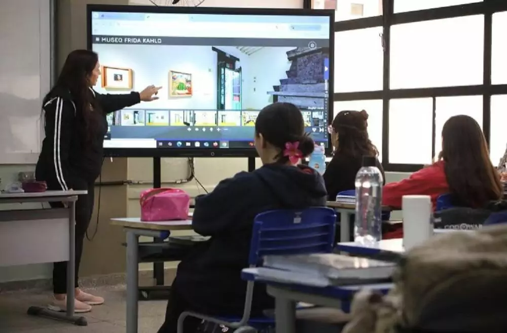 Tecnologia em sala de aula (Foto: Álvaro Rezende/Secom).