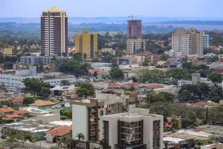 Vista da cidade de Dourados. (Foto: Reprodução)