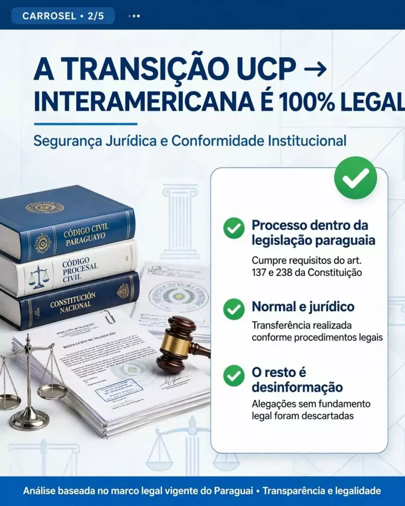 Universidad Interamericana rebate fake news e defende legalidade da transição da UCP